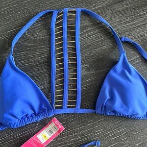NWT Vibrant Blue Bikini Top
